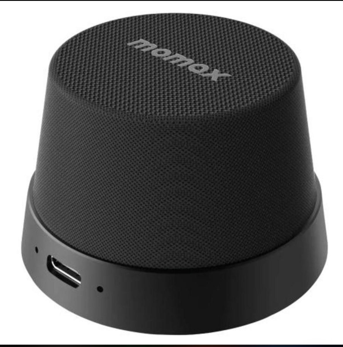 MOMAX 1-Vibe Go: Magnetic Wireless Speaker & Phone Stand with IPX6 Waterproof Protection